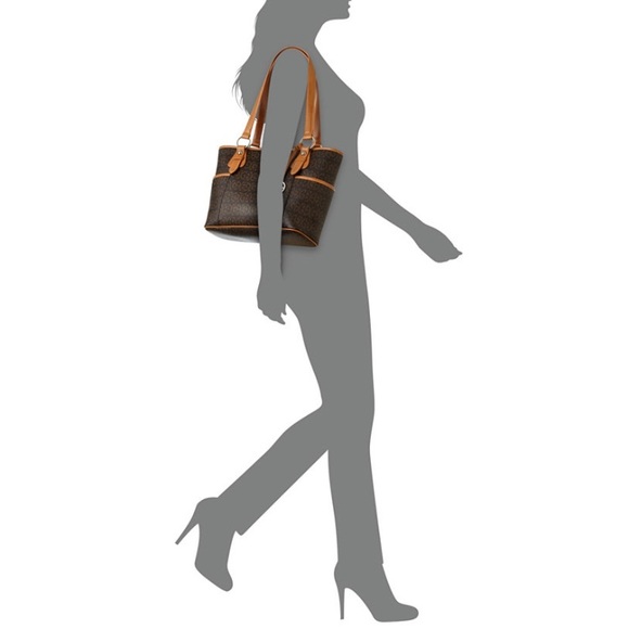 Gianni Bernini Signature Brown Tote - Picture 3 of 16